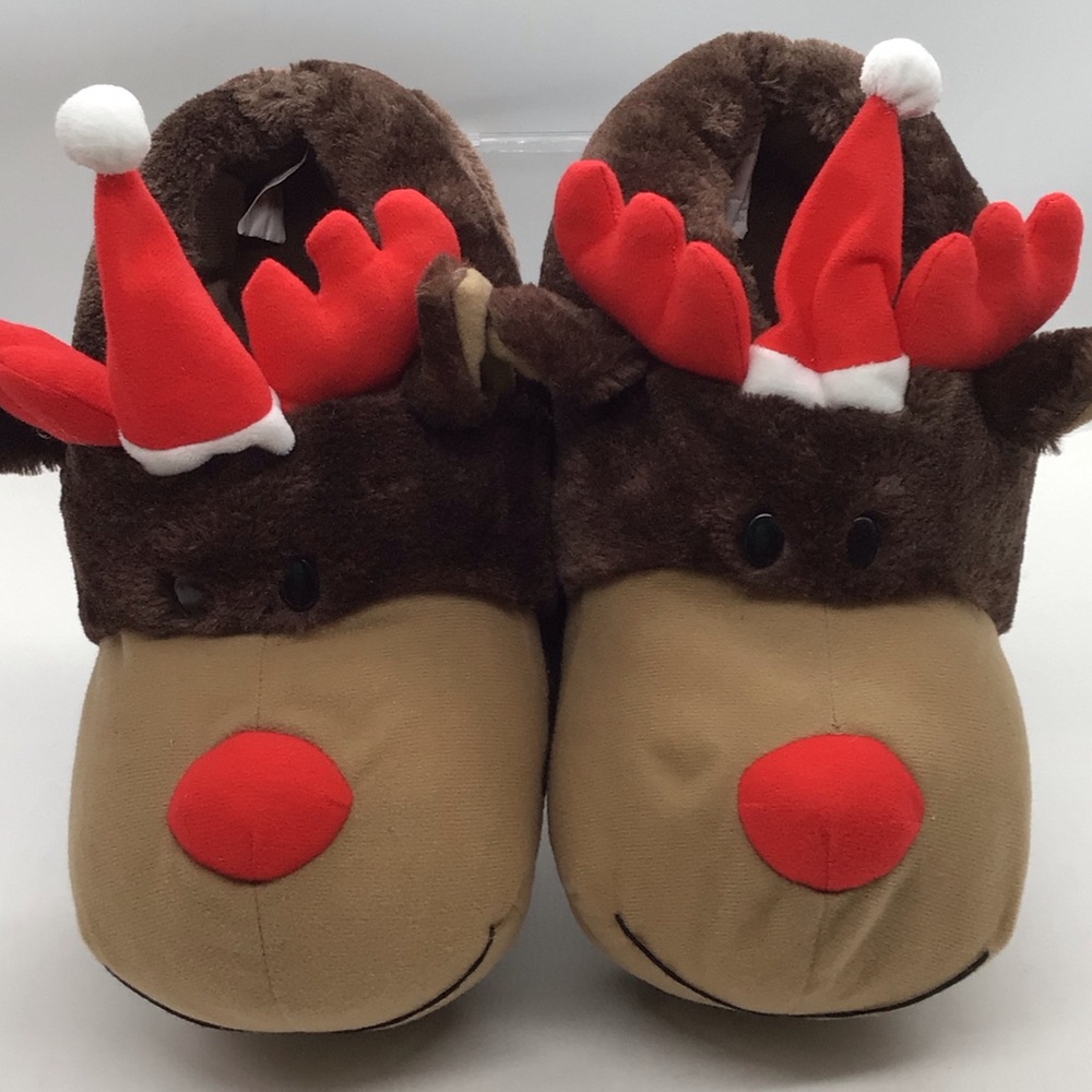 🌼3/$13🌼BUNDLE DEAL! Santa Reindeer House Slipper